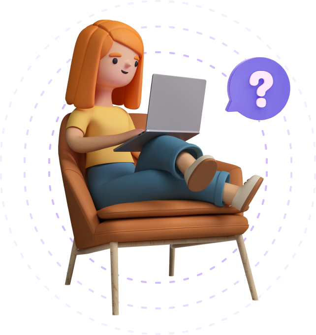 chica con laptop